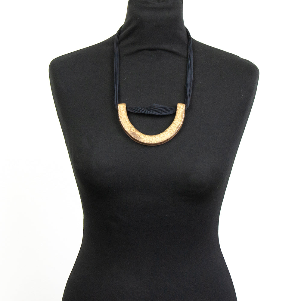 Collier Gaïa - porcelaine et soie