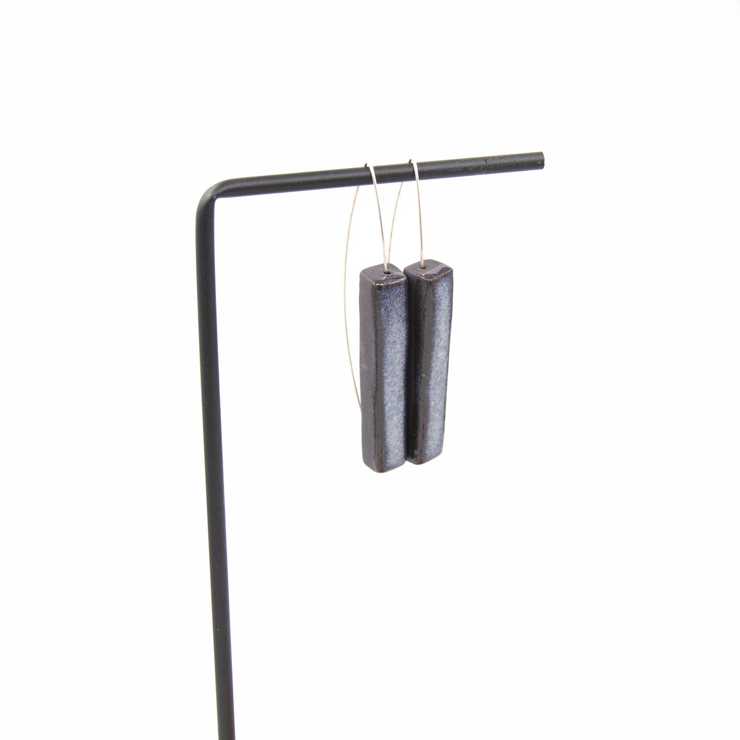 Boucles d'oreilles Circé - porcelaine noire
