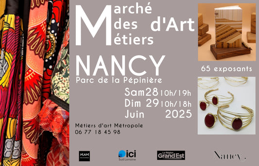 Marché des Métiers d'Art de Nancy 28 et 29 juin
