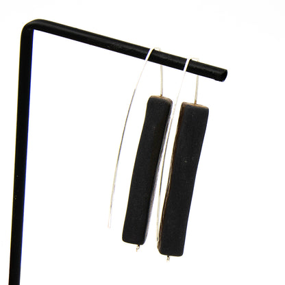 Boucles d'oreilles Aba - porcelaine - émail de roche