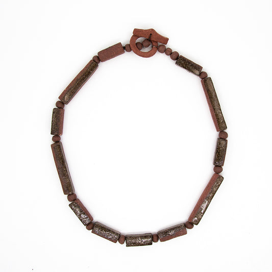 Collier Anthée - céramique - émail de cendres