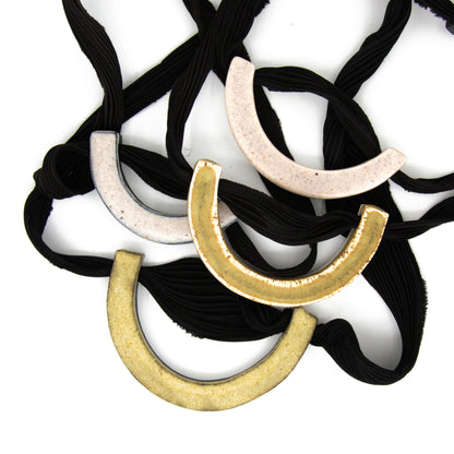 Collier Gaïa - porcelaine et soie