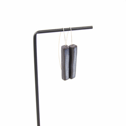 Boucles d'oreilles Circé - porcelaine noire