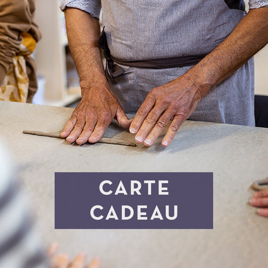 Carte cadeau - Cours et ateliers de modelage céramique
