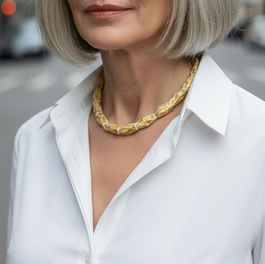 Collier Ulysse - Porcelaine blanche