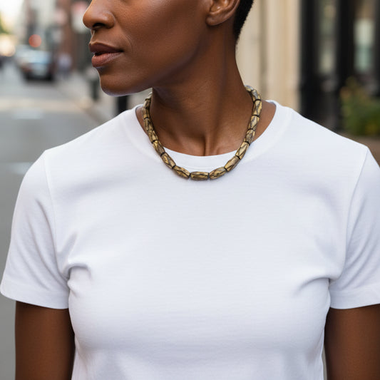 Collier Ulysse - Porcelaine noire