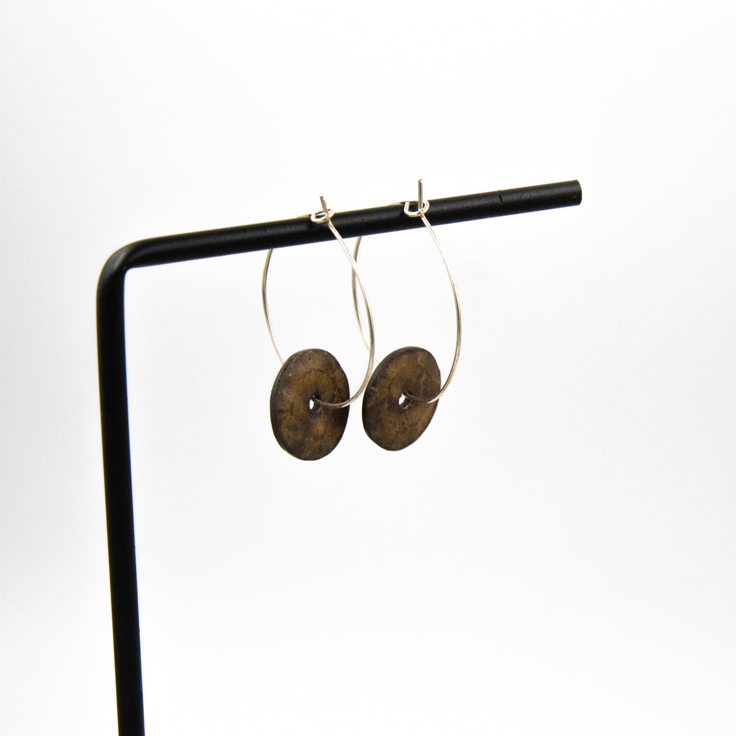 Créoles Iris - porcelaine noire