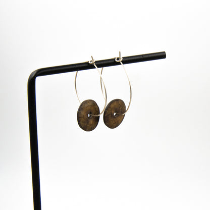 Créoles Iris - porcelaine noire