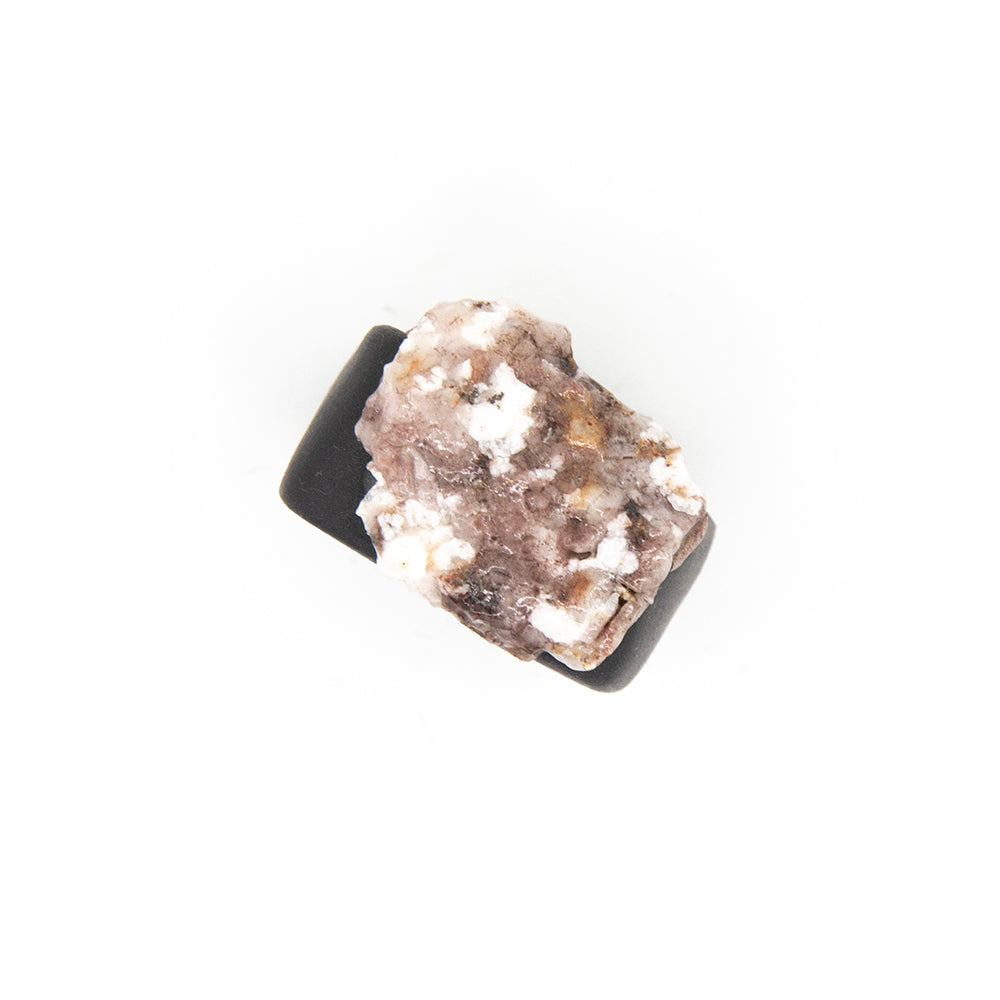 Bague Aphrodite - porcelaine noire - granite