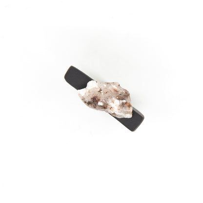 Bague Aphrodite - porcelaine noire - granite